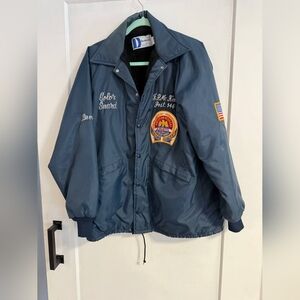 Vintage Army USA Dunbrooke Blue Military Field Jacket Made In USA